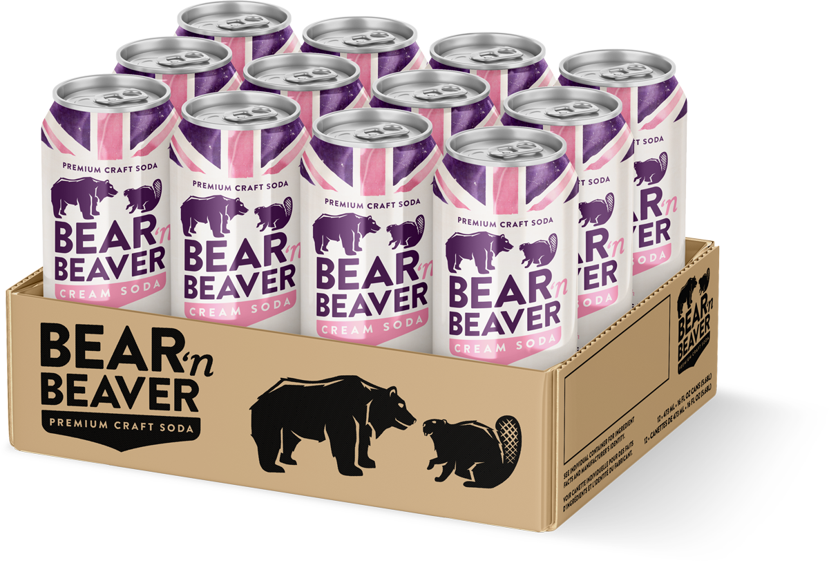 Bear 'n Beaver Cream Soda full case of 12