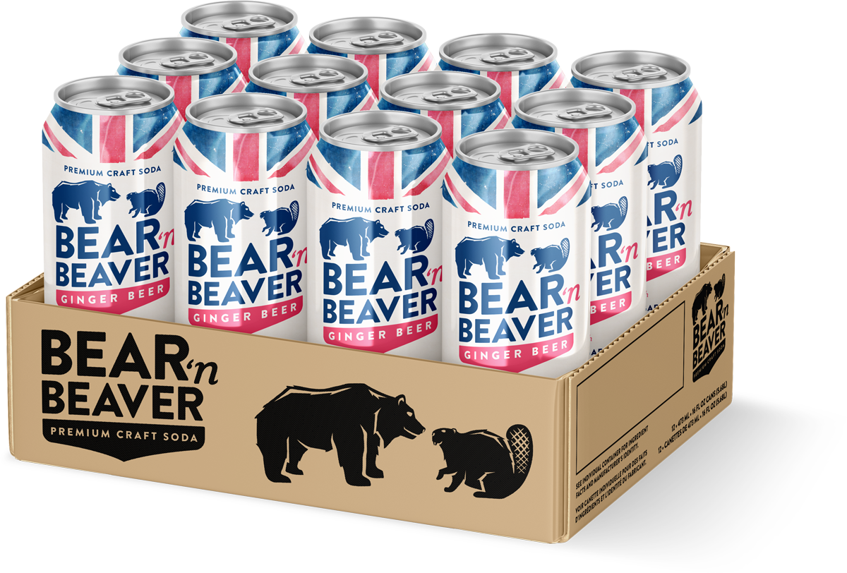Bear 'n Beaver Ginger Beer full case of 12