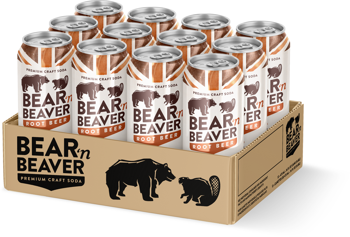 Bear 'n Beaver Root Beer full case of 12