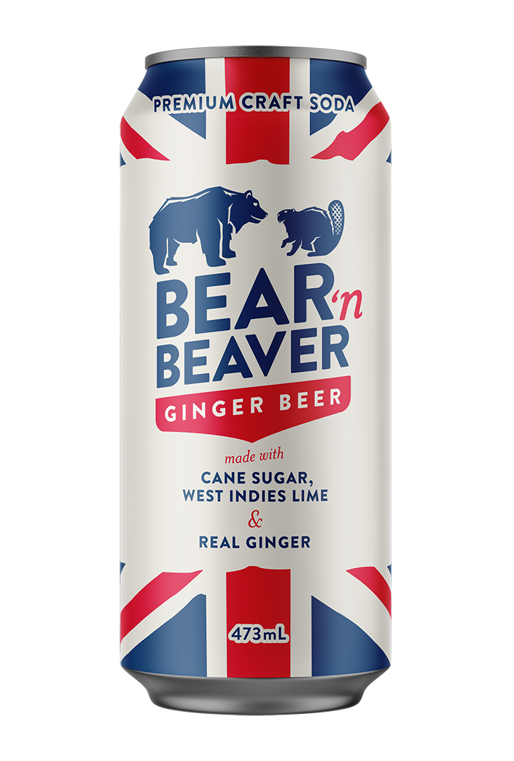 Bear 'n Beaver Ginger Beer single can