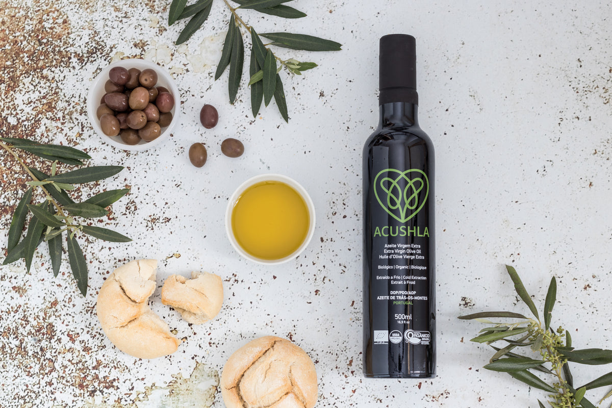 Acushla Green Organic Extra Virgin Olive Oil, 500ml Glass Bottle